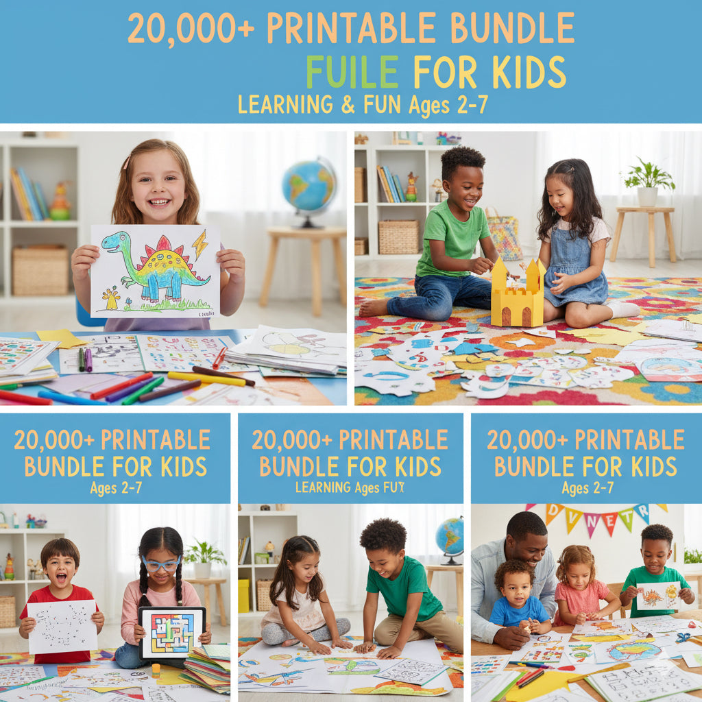 20,000+ Printable Worksheets Bundle